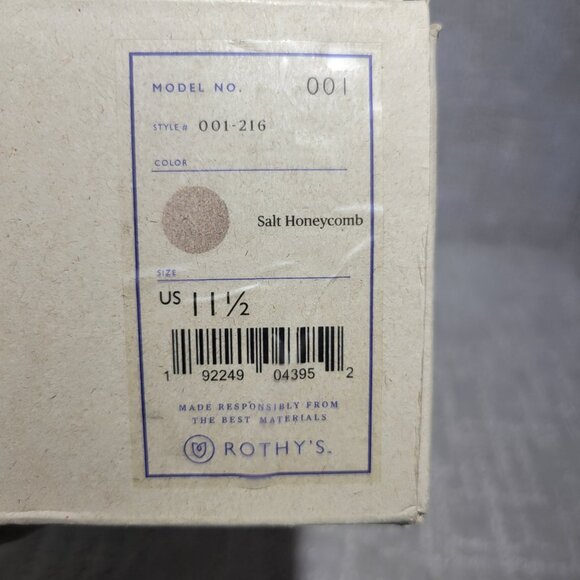 Rothy's The Flat Salt Honeycomb Slip On Flats Shoes Women's Size US 10.5, 11.5 - Picture 10 of 10